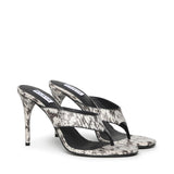 Mules infradito in elaphe AA3S133CK326 009 ALAIA 