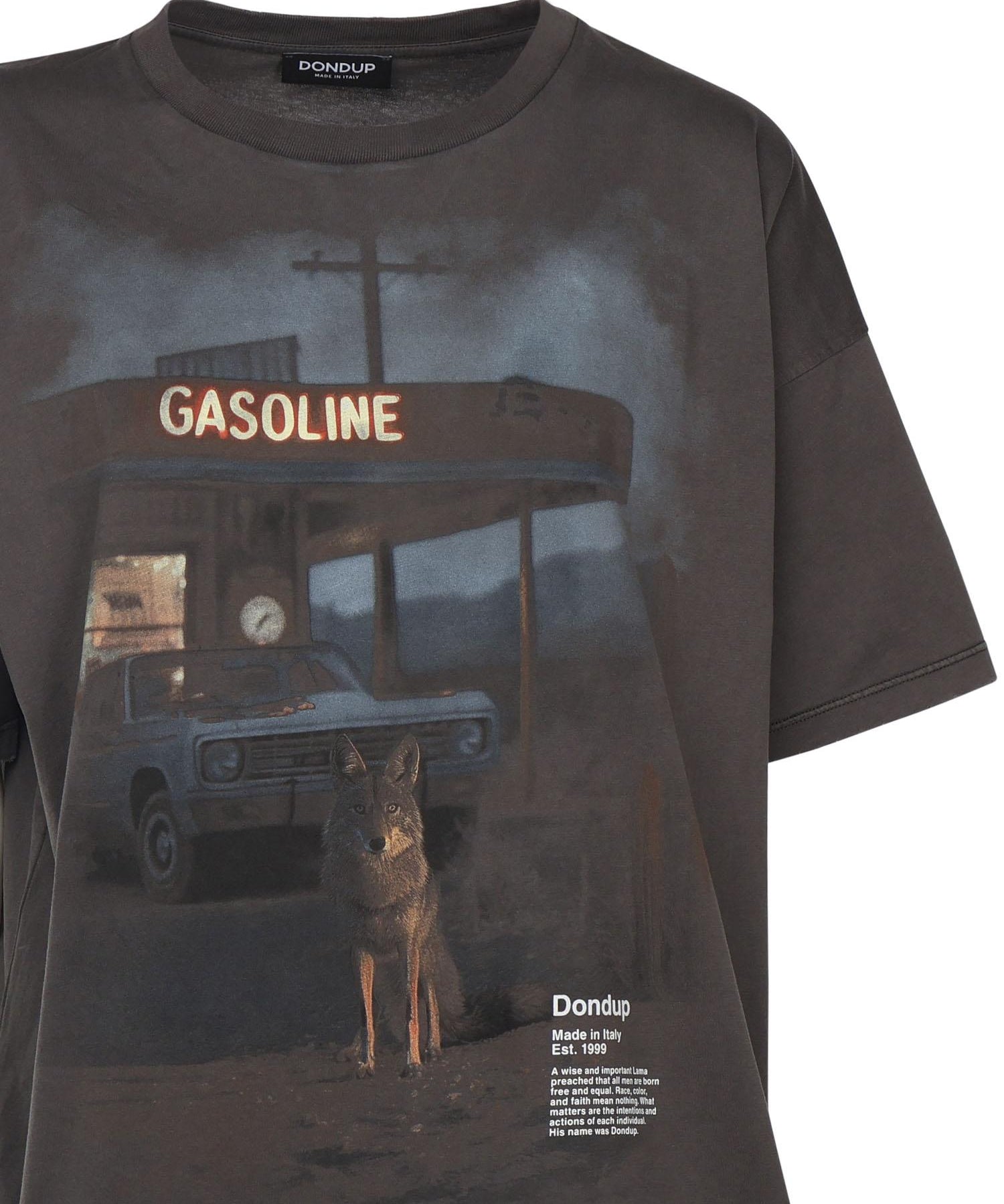 T-shirt con stampa DS034 JF0350DLP3999 DONDUP 