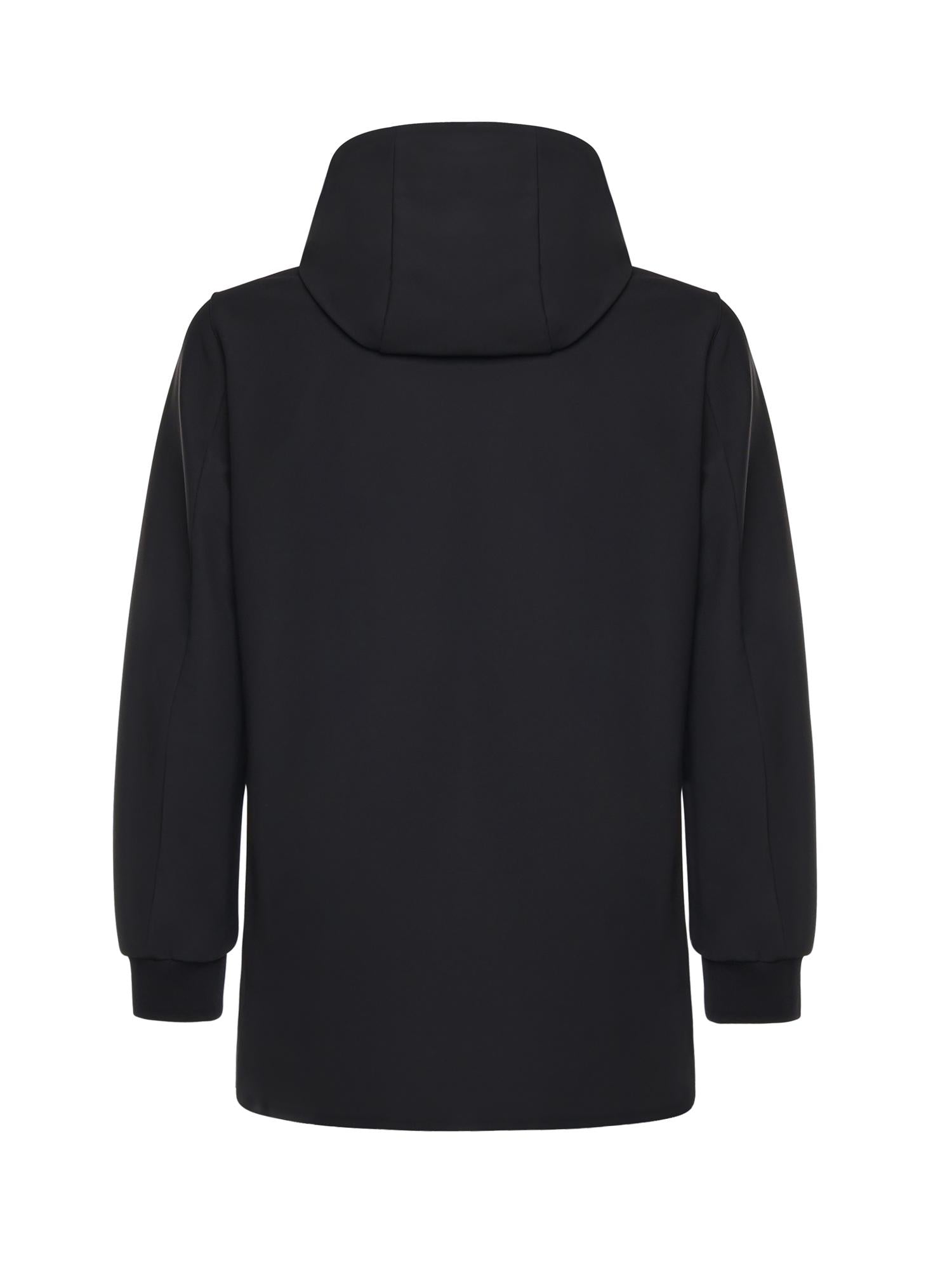 Parka con cappuccio e logo HE9440013 NERO HESKIMO 