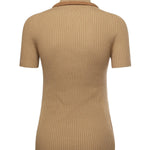 Polo in cashmere a coste MMLB74 1747F0036 MIU MIU 