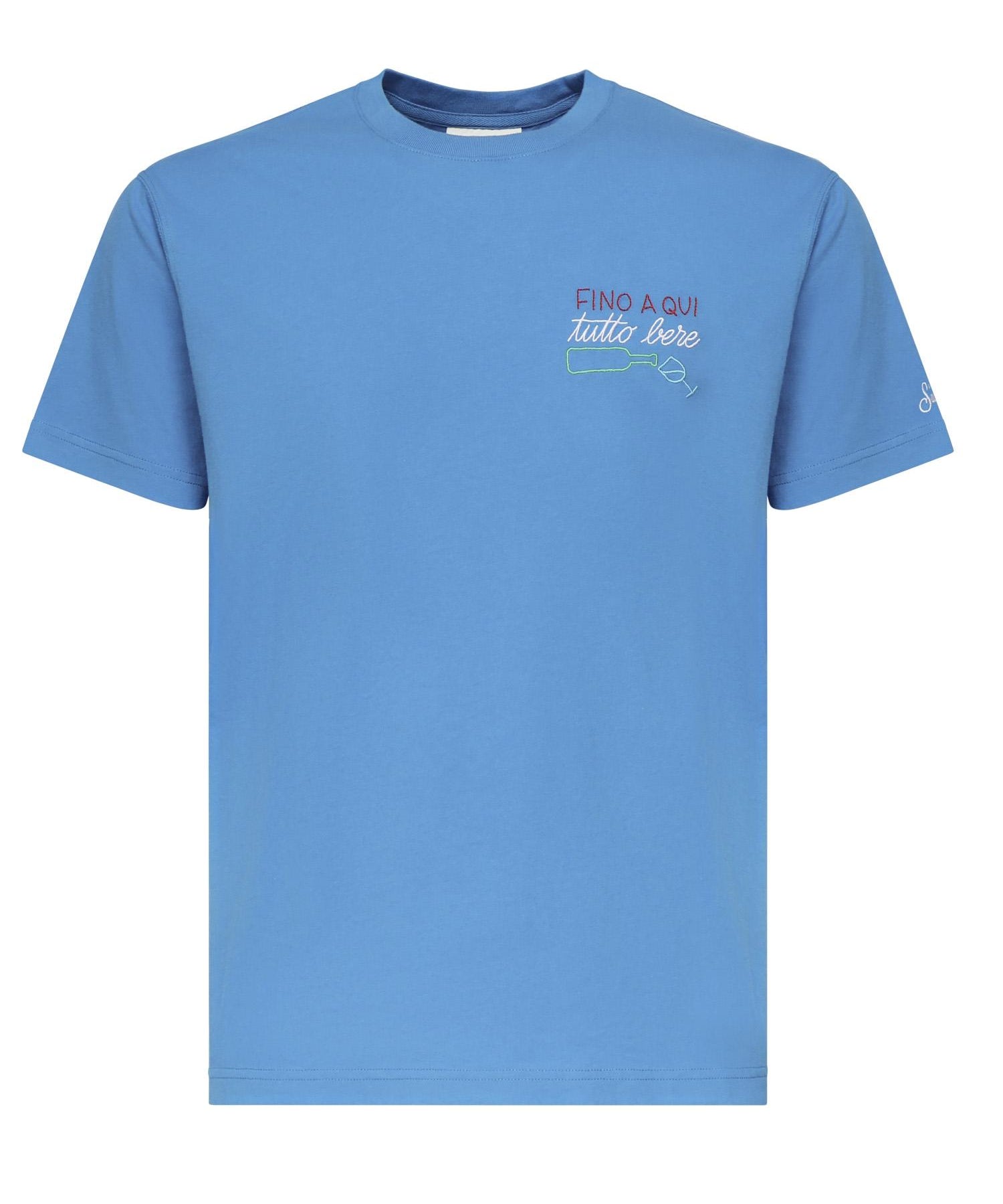T-shirt Portofino con ricamo POT0001 05209H MC2 SAINT BARTH 