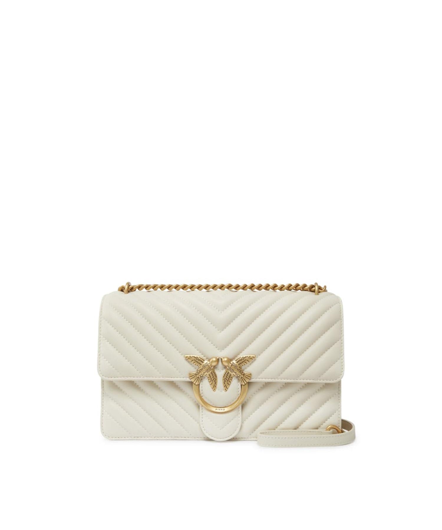 Borsa media a tracolla Love Bag One Chevron 100941 A0GKZ14Q PINKO 