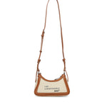 Borsa a tracolla Responsible con logo 73BS9MU02 RESPONSIBLE 73OFF WHITE/CUOIO V° 73 