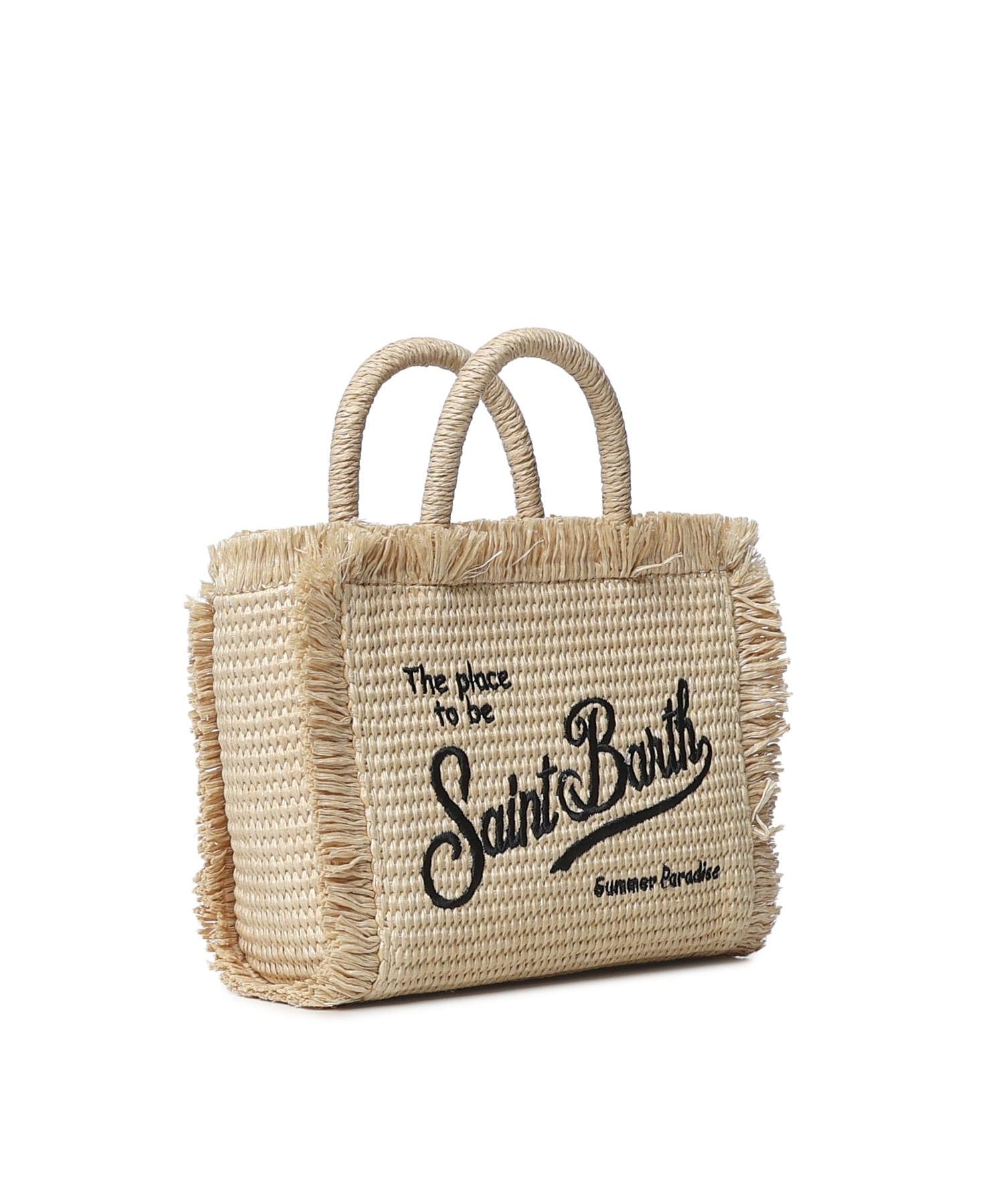 Borsa Vanity micro effetto paglia <BR/> VAMI009 00421L MC2 SAINT BARTH 