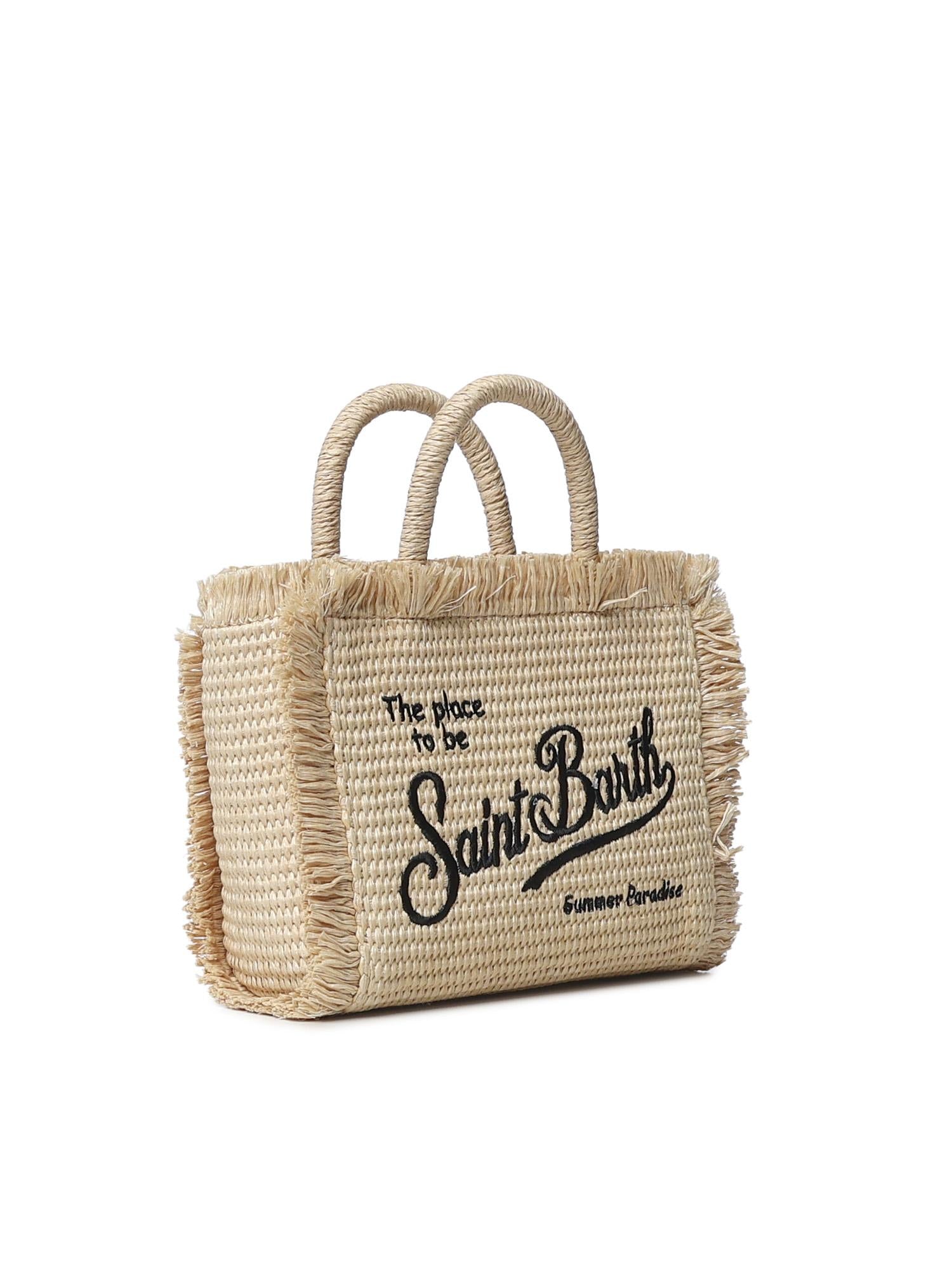Borsa Vanity micro effetto paglia <BR/> VAMI009 00421L MC2 SAINT BARTH 