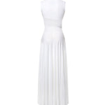Abito con cut-out in maglia di seta<BR/> AA9R2800K061B 000 ALAIA 
