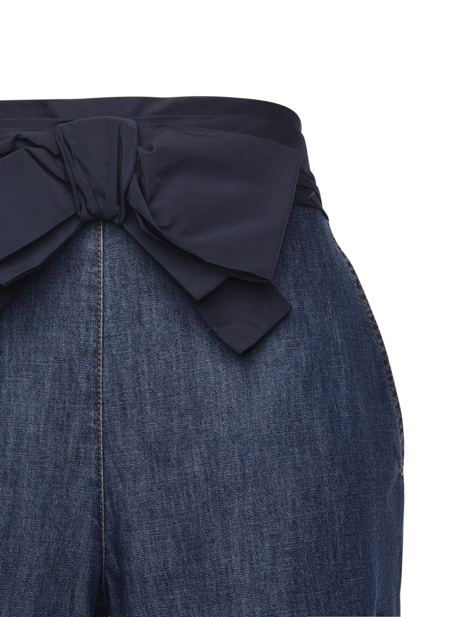 Jeans in denim con fiocco 7B3DD20Q 7MR558 VALENTINO GARAVANI 