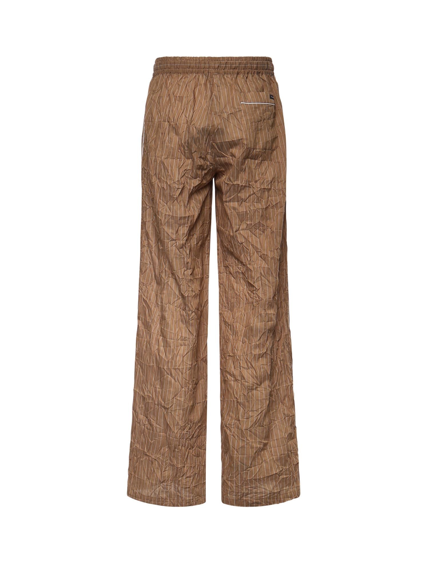 Pantaloni vanity in tessuto rigato froissé GP1N9T FBMFTS8054 DOLCE & GABBANA 