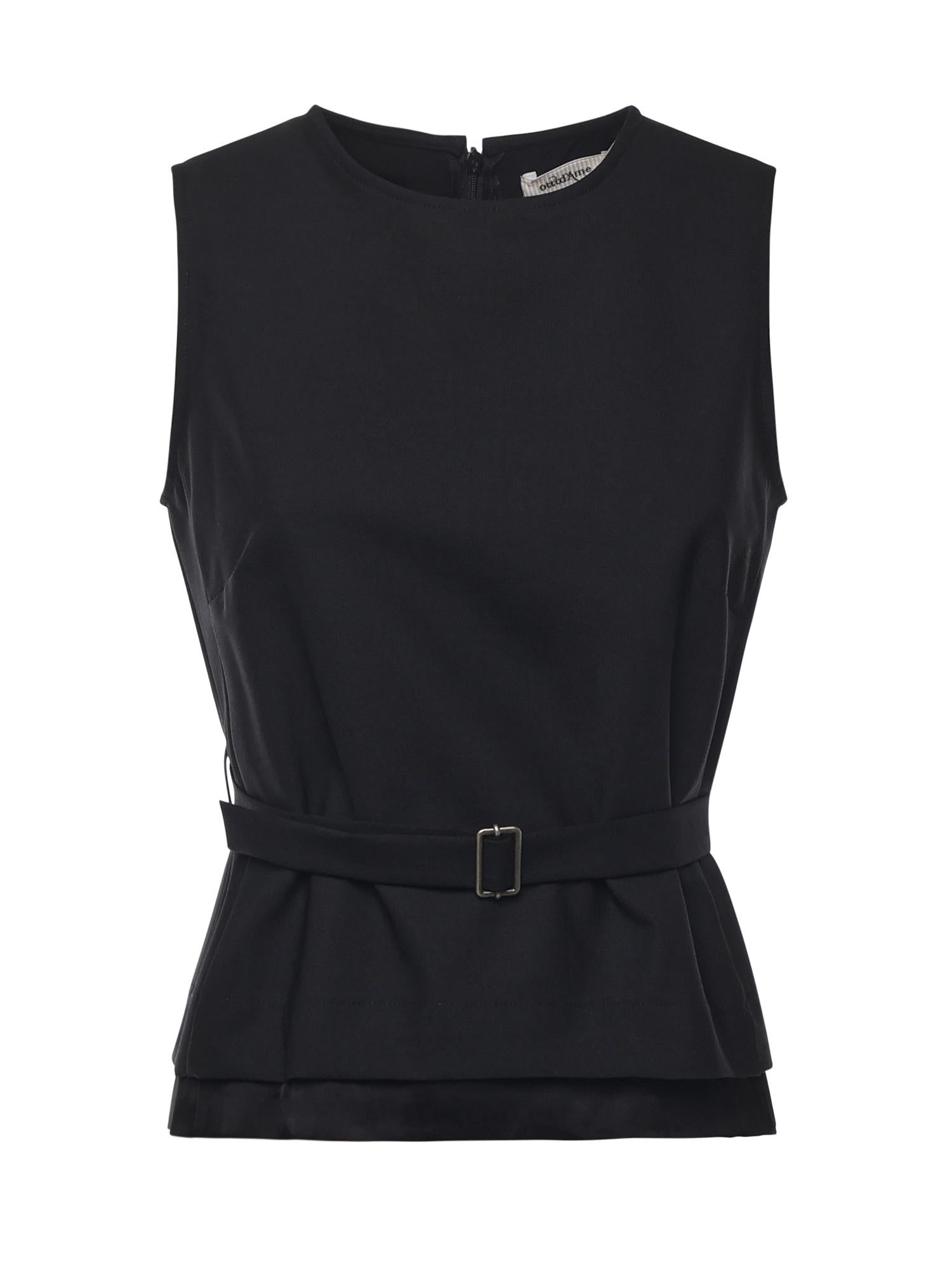 Top in misto lana DT9213 NERO OTTOD'AME 