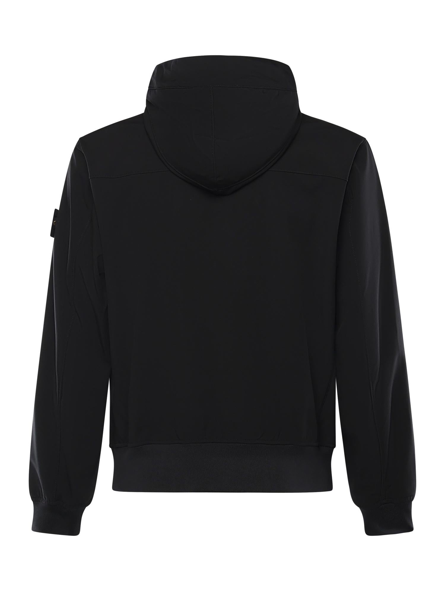 Giacca antigoccia in reps di nylon con logo L1S154100118 S0A22V0029 STONE ISLAND 