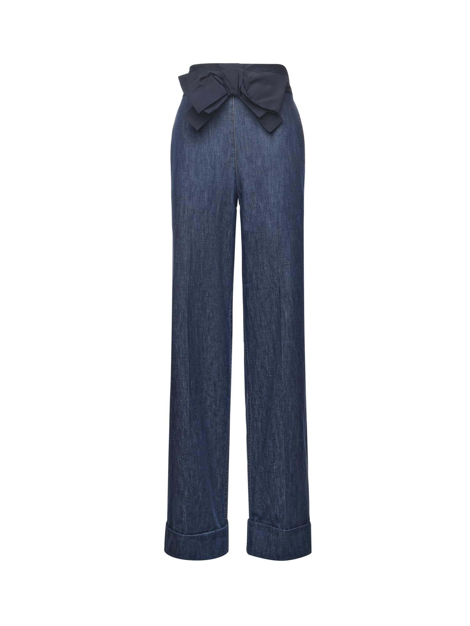 Jeans in denim con fiocco 7B3DD20Q 7MR558 VALENTINO GARAVANI 