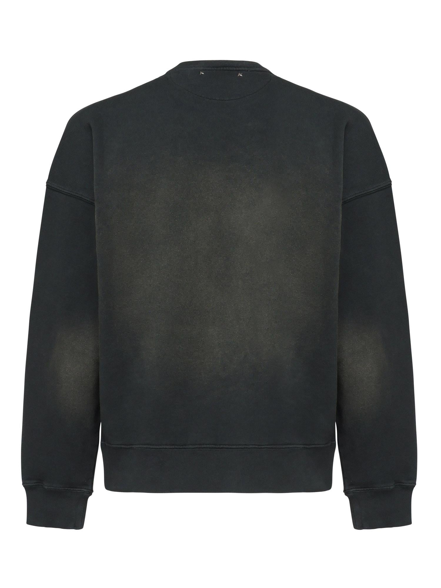 Felpa con ricamo logo GUP01938 P00214690498 GOLDEN GOOSE 
