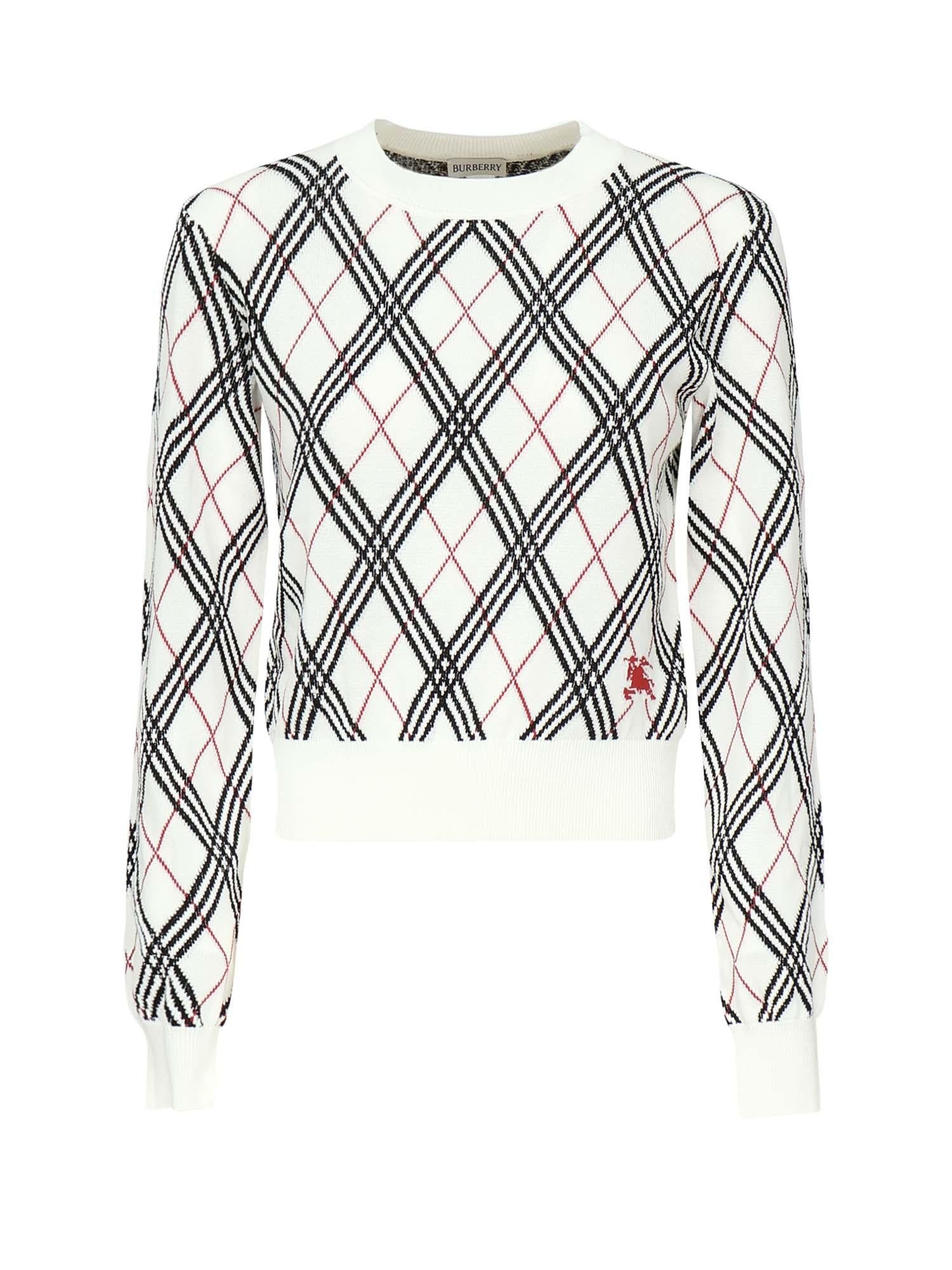 Pullover cropped Argyle<BR/> 8111468 A3282 BURBERRY 