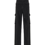 Pantaloni Camila loose in cotone<BR/> DP700VS0030Y TRT999 DONDUP 