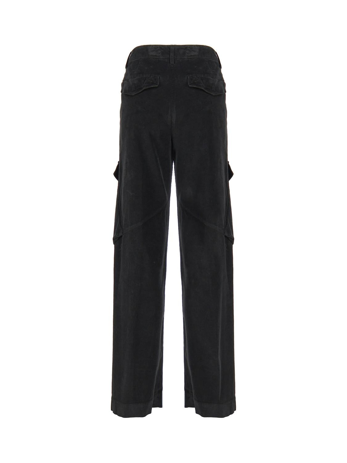 Pantaloni Camila loose in cotone<BR/> DP700VS0030Y TRT999 DONDUP 
