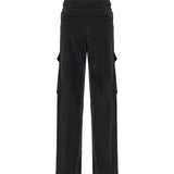 Pantaloni Camila loose in cotone<BR/> DP700VS0030Y TRT999 DONDUP 