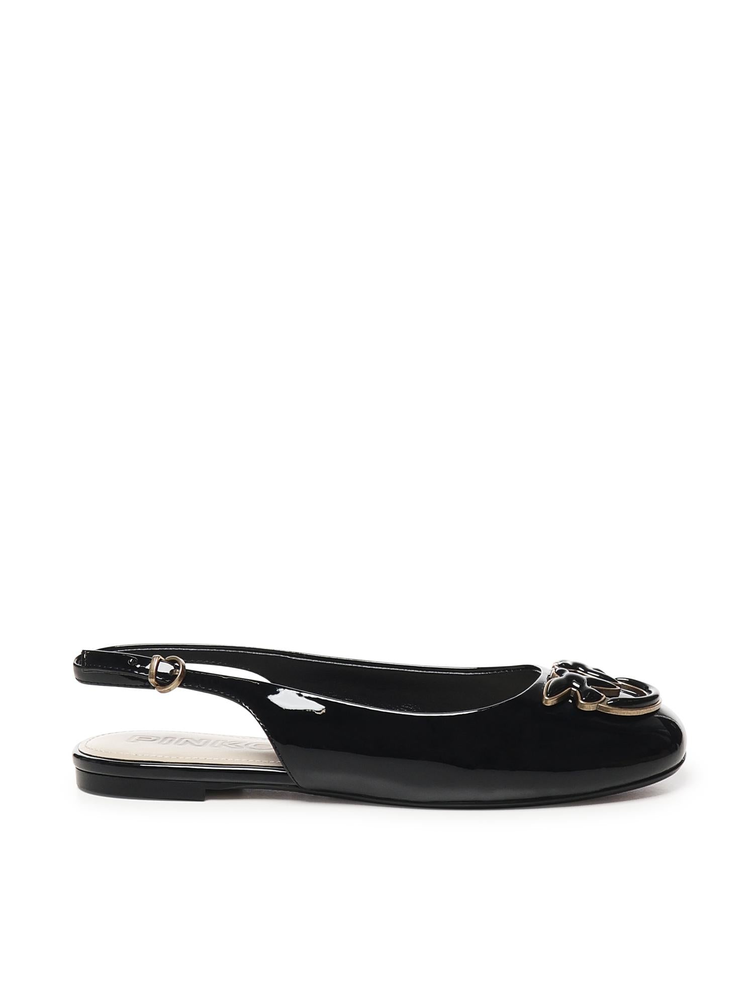 Ballerine in vernice con logo SD0247 E002Z99 PINKO 
