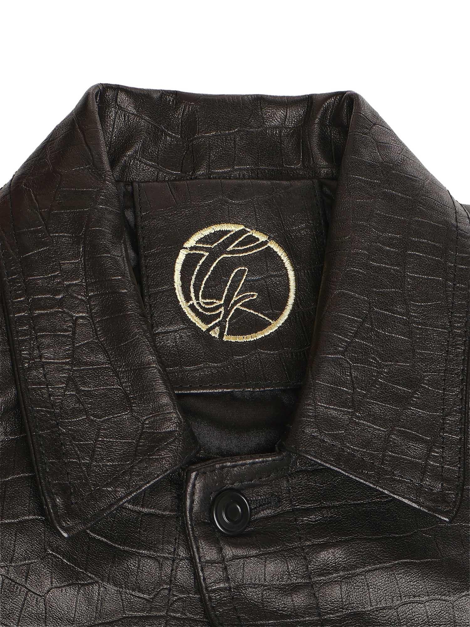 Giubbotto Julius in pelle JULIUS CAESAR COCCONERO GIULIANO GALIANO 