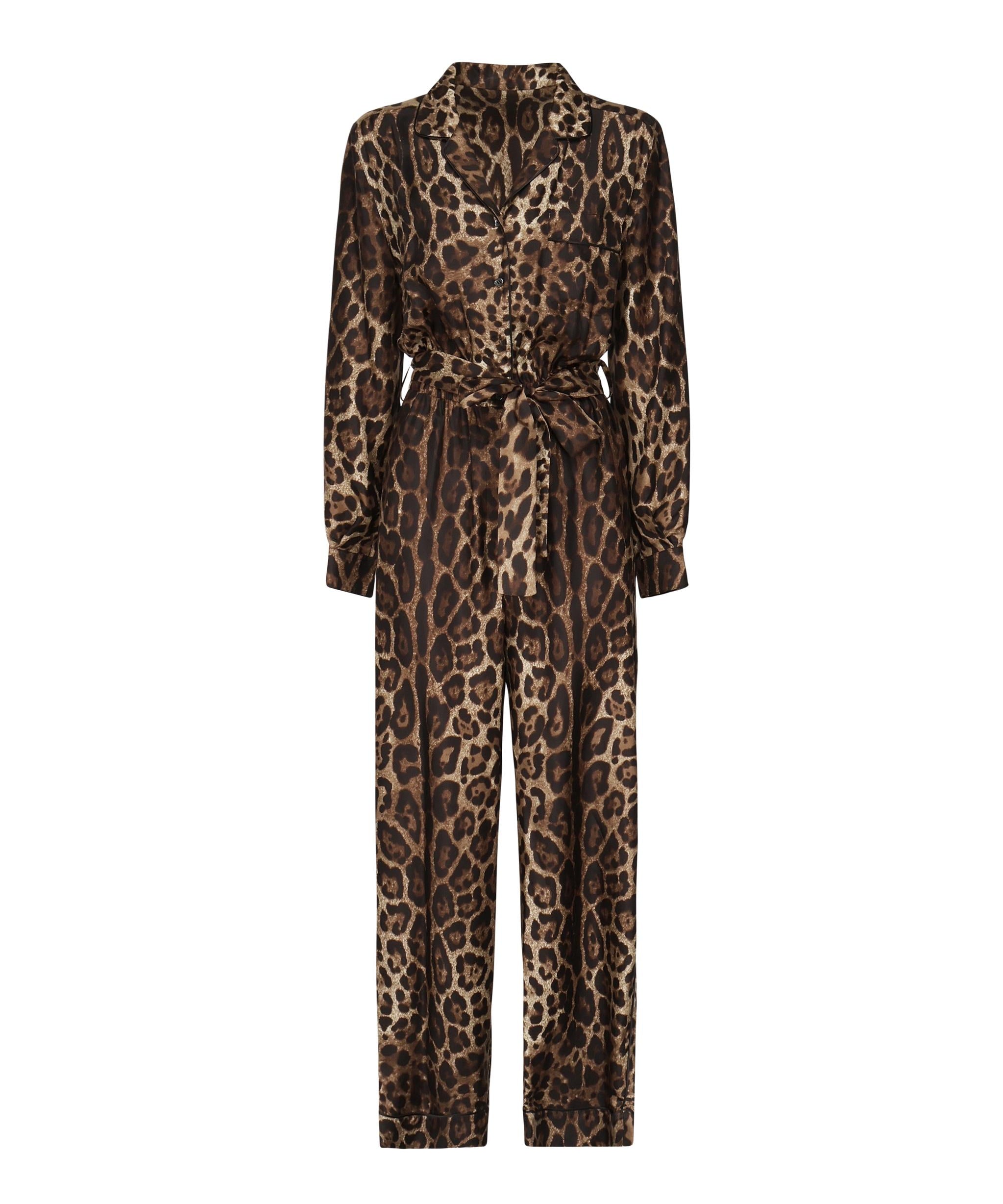 Tuta pigiama in twill di seta F6C1GT HS1ZXHY13M DOLCE & GABBANA 