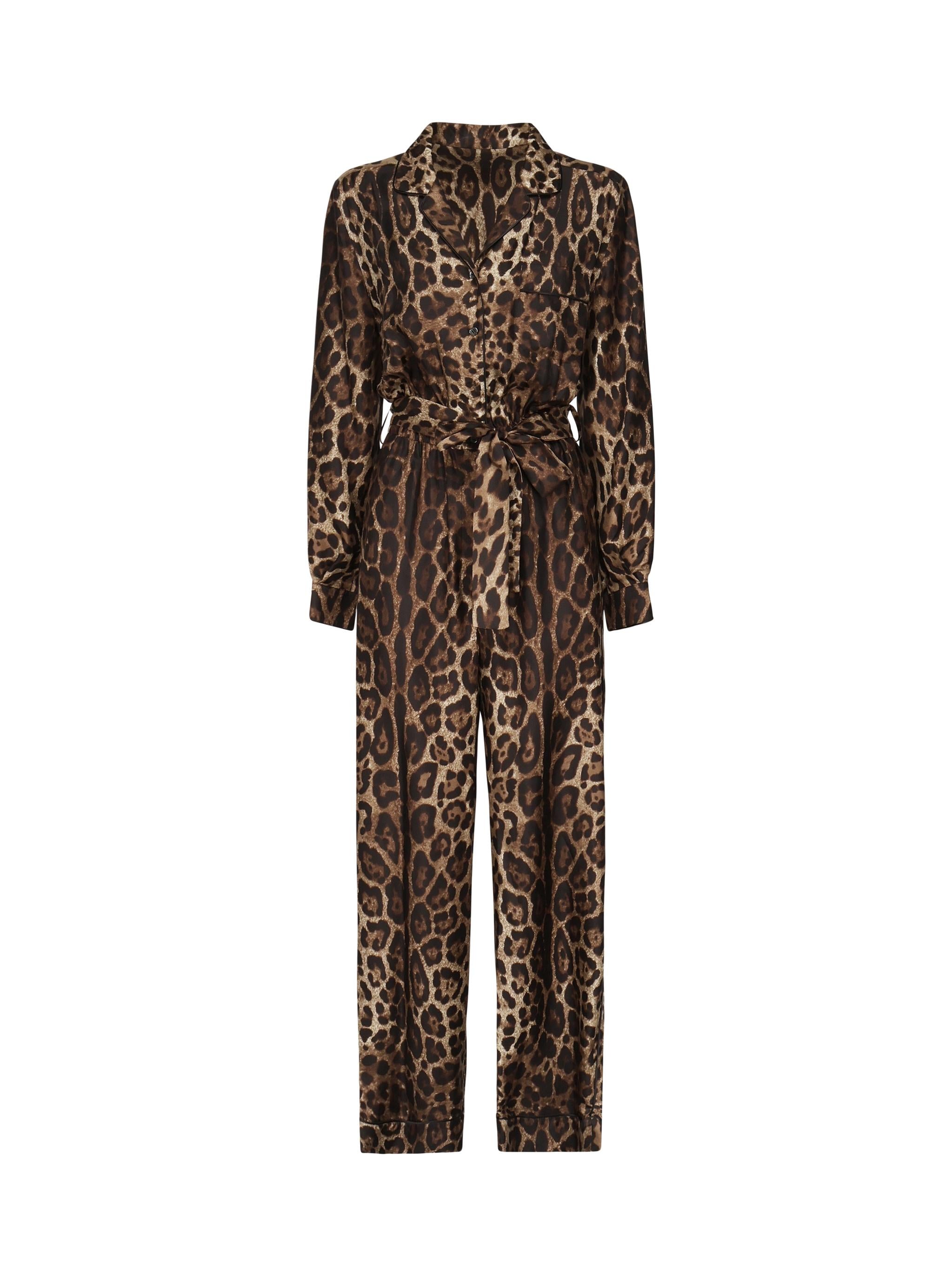 Tuta pigiama in twill di seta F6C1GT HS1ZXHY13M DOLCE & GABBANA 
