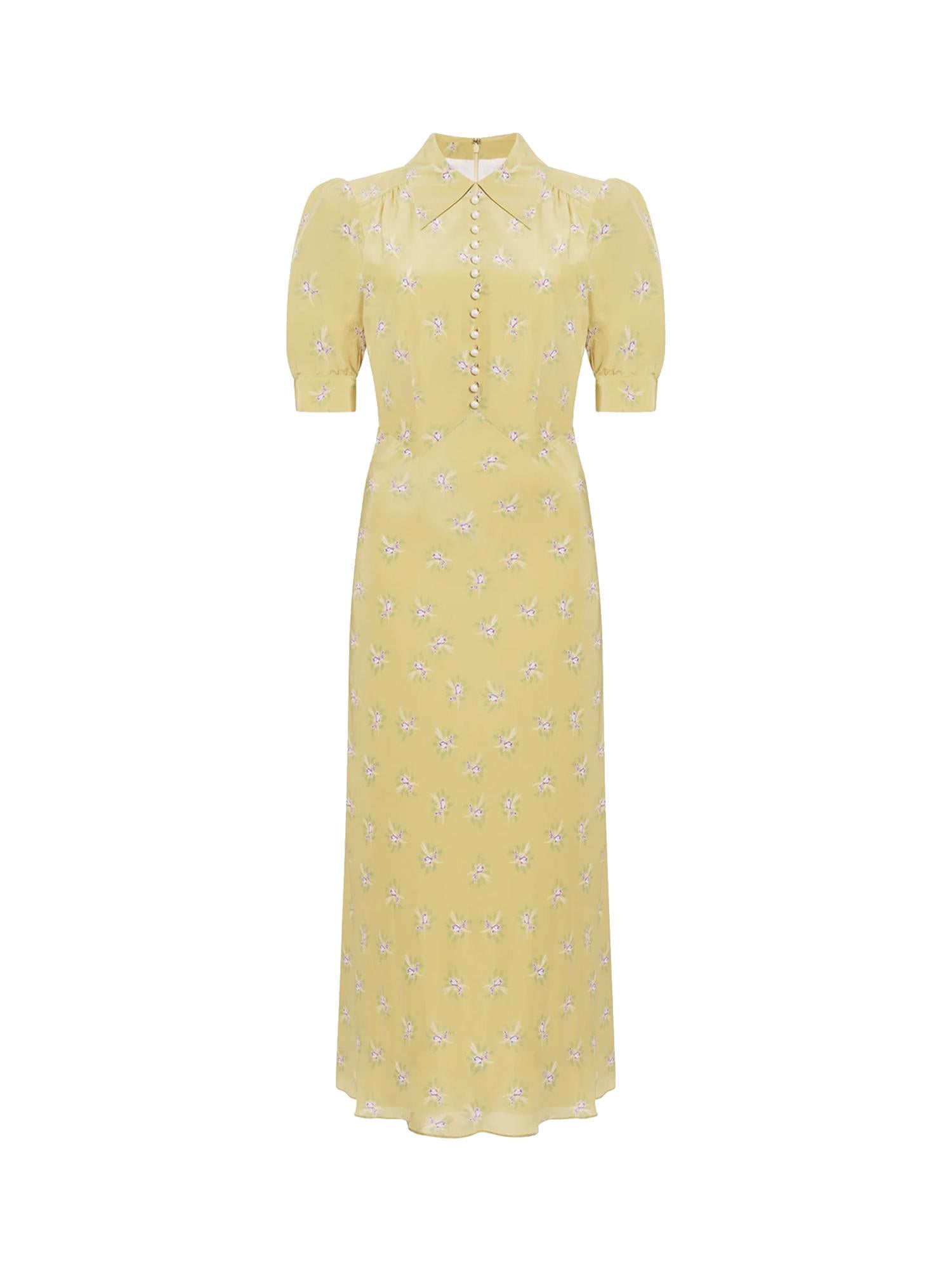 Abito midi con stampa floreale FABX3598F4726 1792 ALESSANDRA RICH 