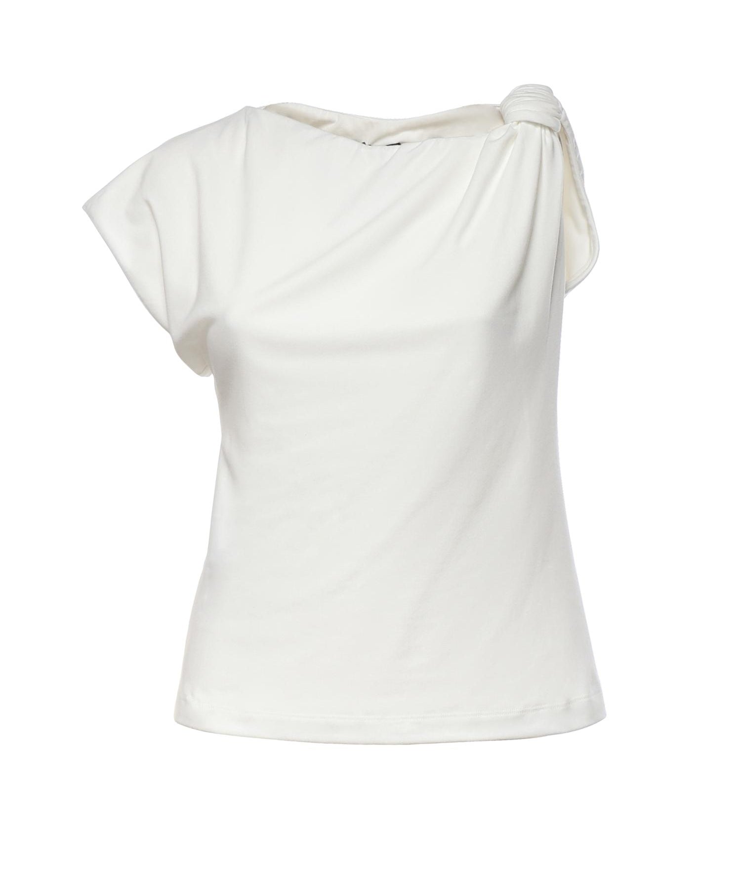 Top asimmetrico in misto cotone 106373 A35DZ05 PINKO 