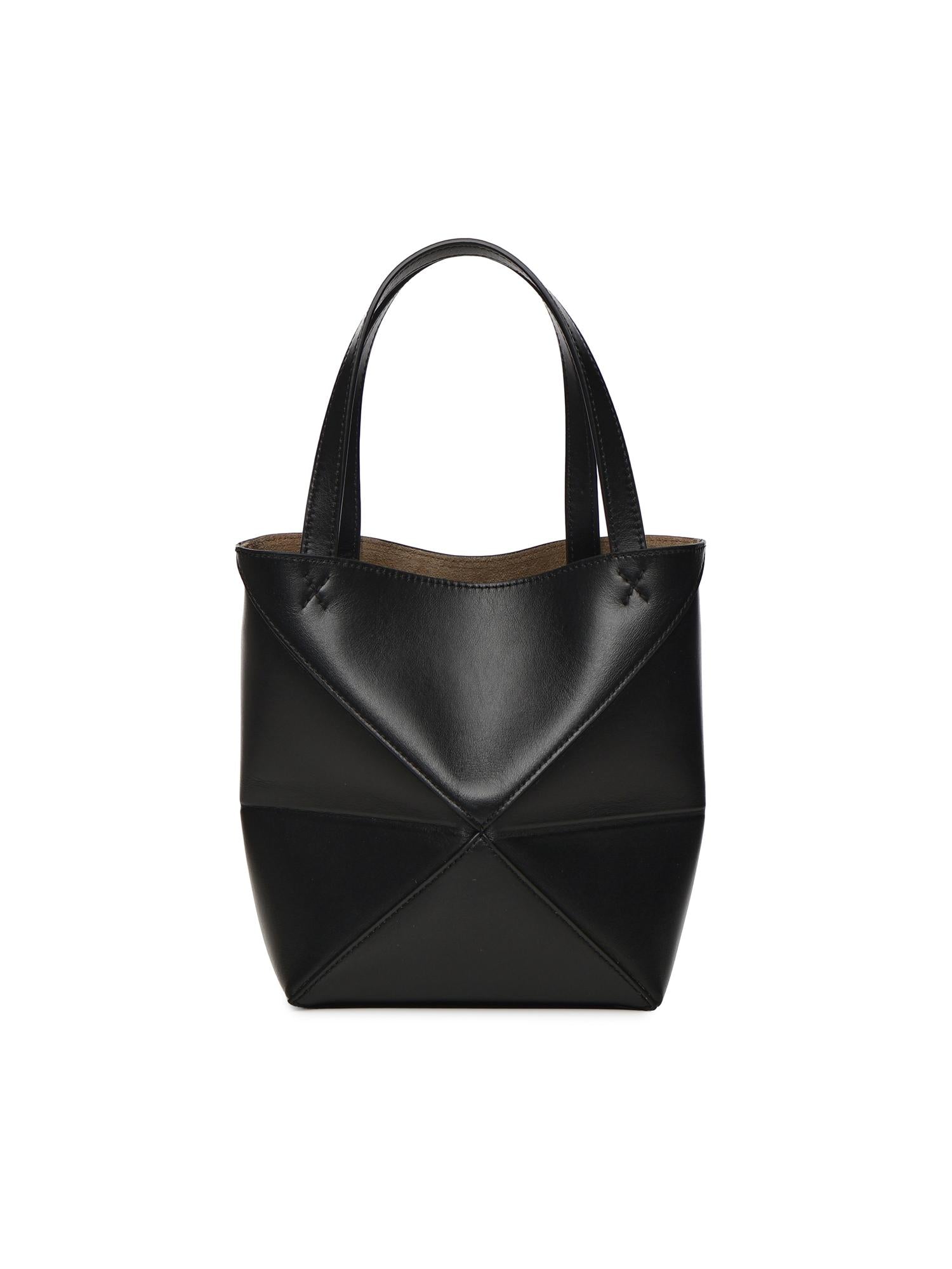Borsa mini Puzzle Fold in vitello A657V25X01 1100 LOEWE 