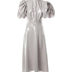 Abito midi a palloncino con paillettes 113871 039 ROTATE 