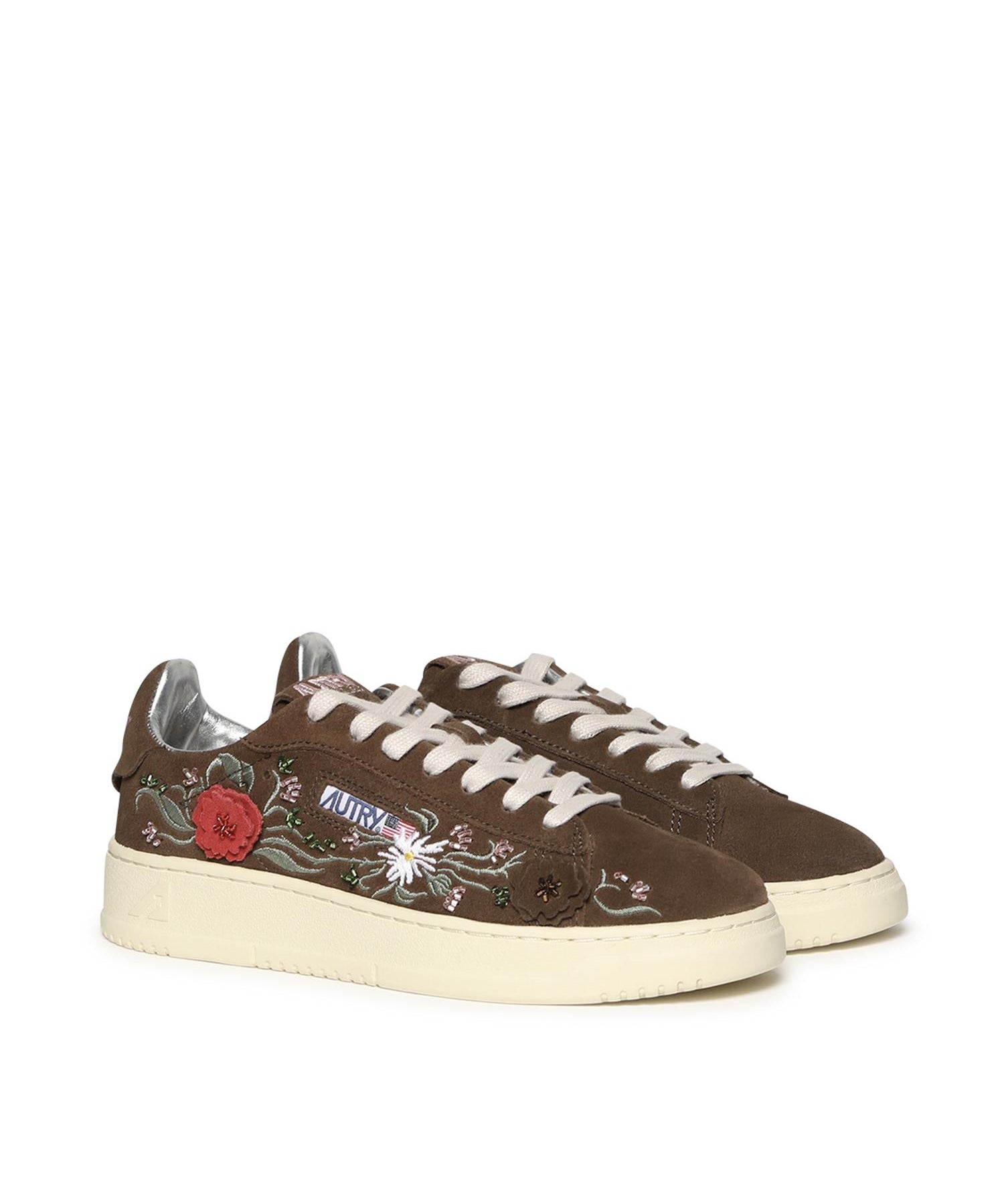 Sneakers Dallas low 'Floral' in suede ADLW EY03 AUTRY 
