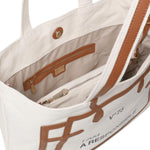 Borsa tote I am responsible 73BS7UH01 RESPONSIBILITY MUSTNATURALE/CUOIO V° 73 