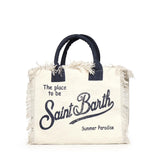 Borsa Vanity in canvas con frange VANI001 02564L MC2 SAINT BARTH 