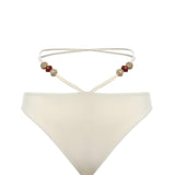 Slip bikini con cinturini e perline 618426  MAGDA BUTRYM 