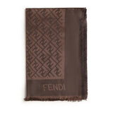 Scialle in seta e lana FF Jacquard FXT069 AJW7F1U6N FENDI 