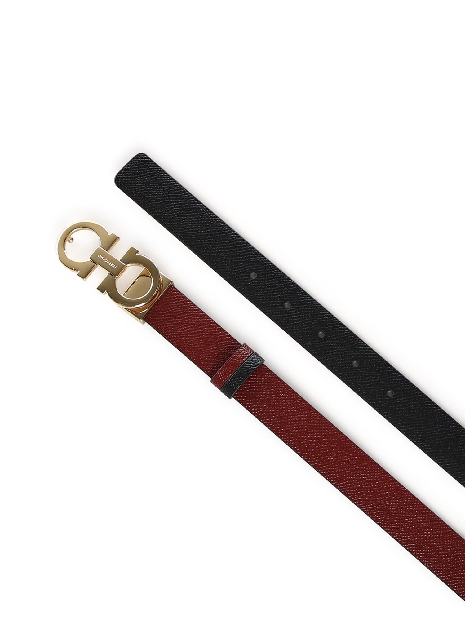 Cintura Gancini in pelle 23A565 780393826 FERRAGAMO 