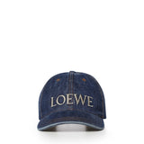Cappello in denim con logo K820358X49 8798 LOEWE 