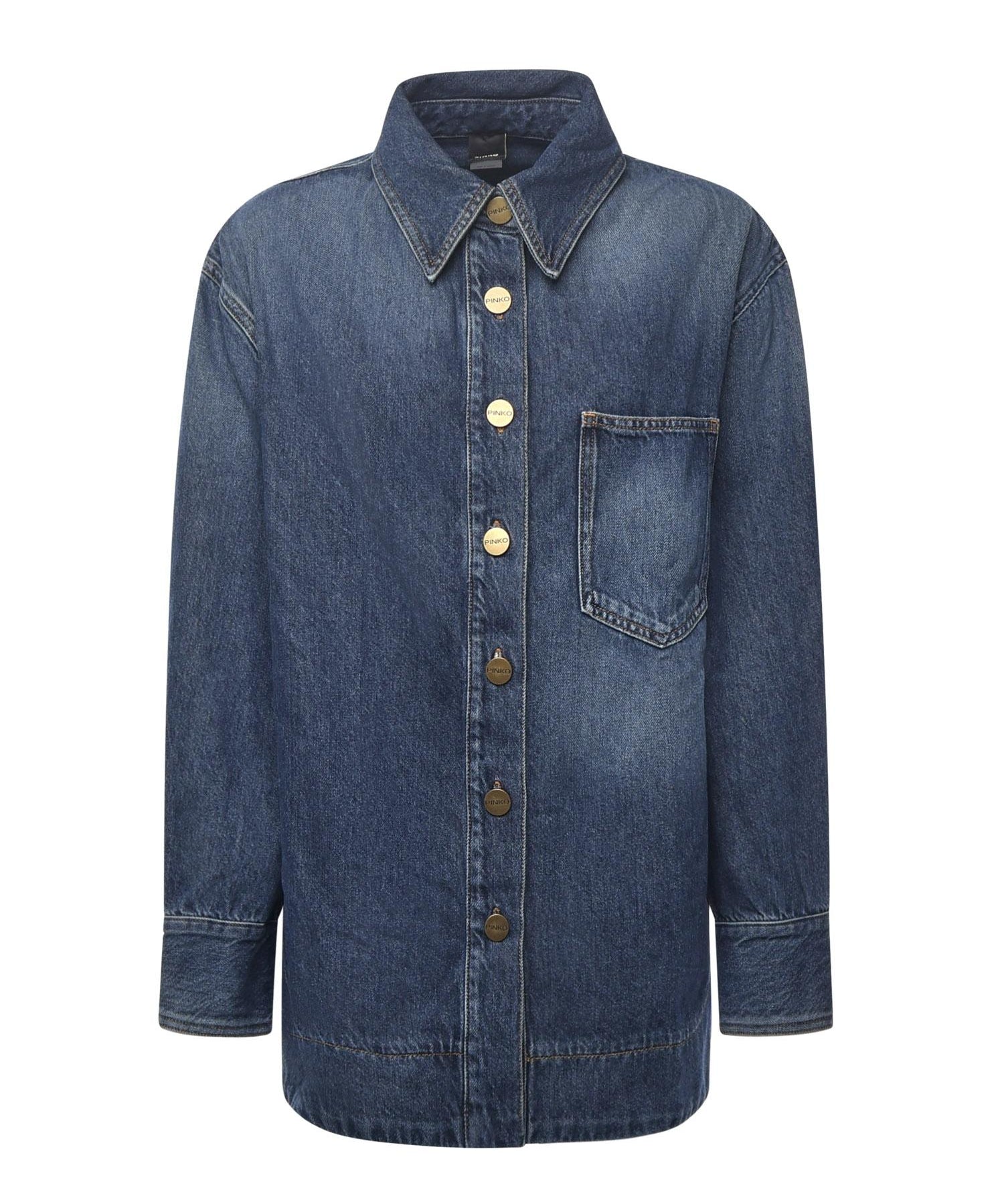 Camicia in misto cotone 105669 A2TXPJZ PINKO 