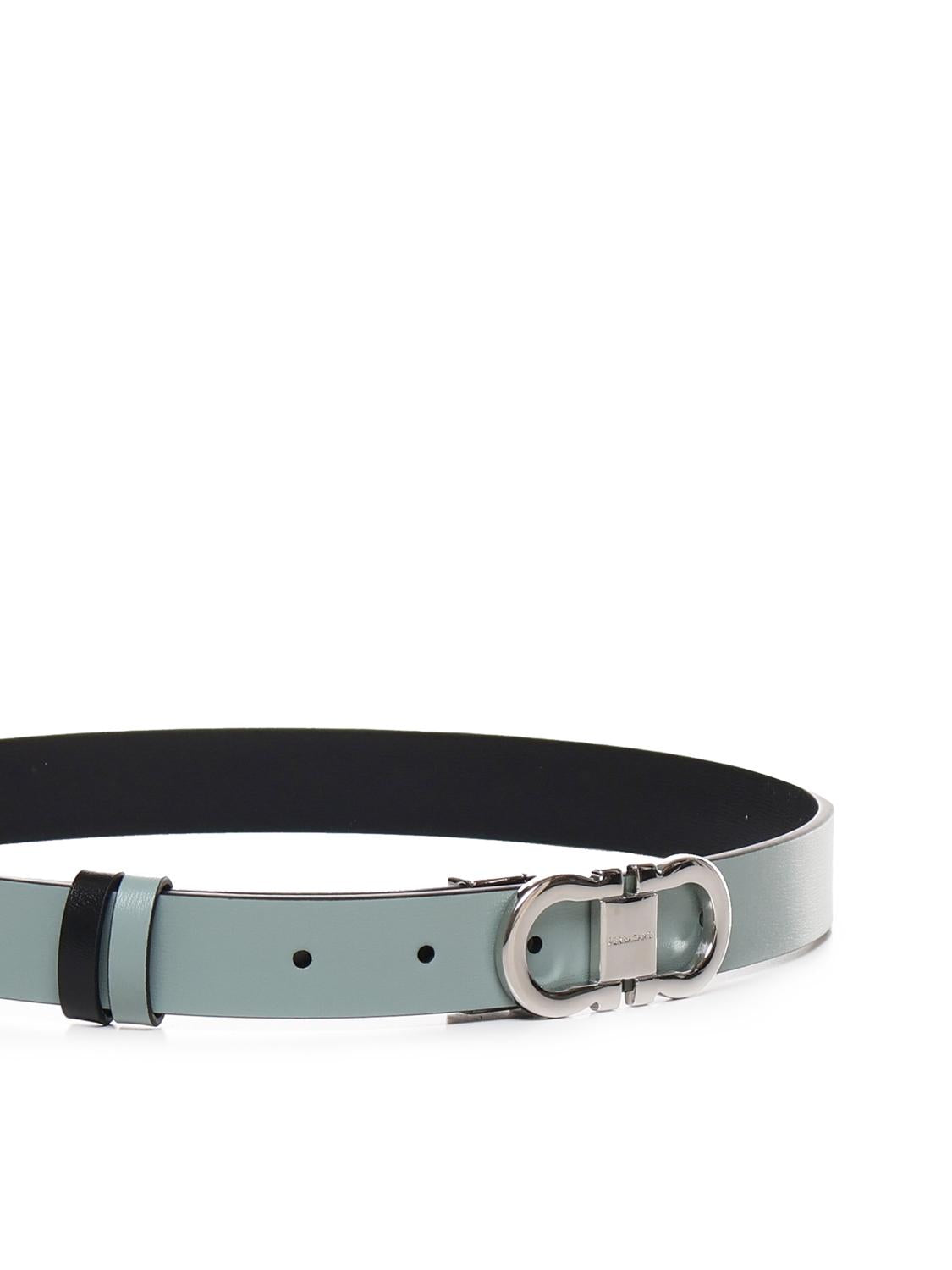 Cintura Gancini in pelle di vitello reversibile 230294 771066001 FERRAGAMO 
