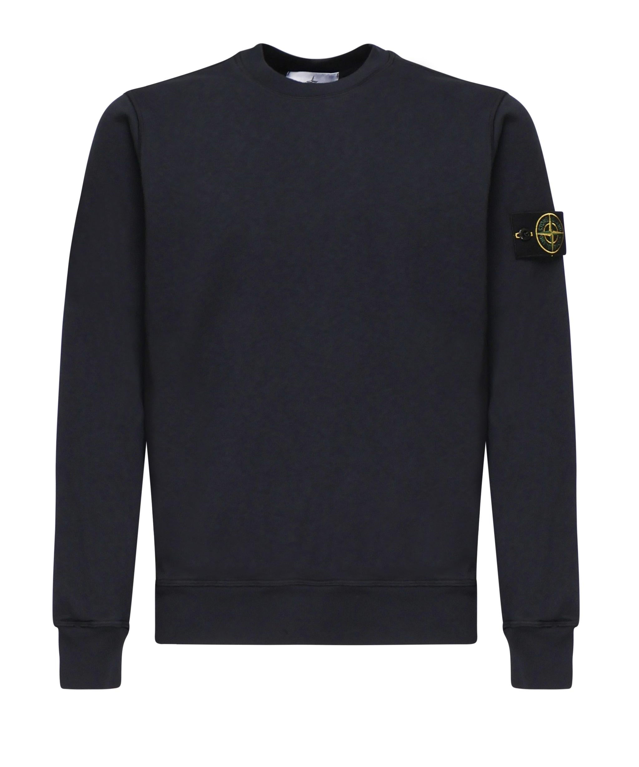 Felpa girocollo con effetto fiammato<BR/> K1S156100020 S0060V0020 STONE ISLAND 