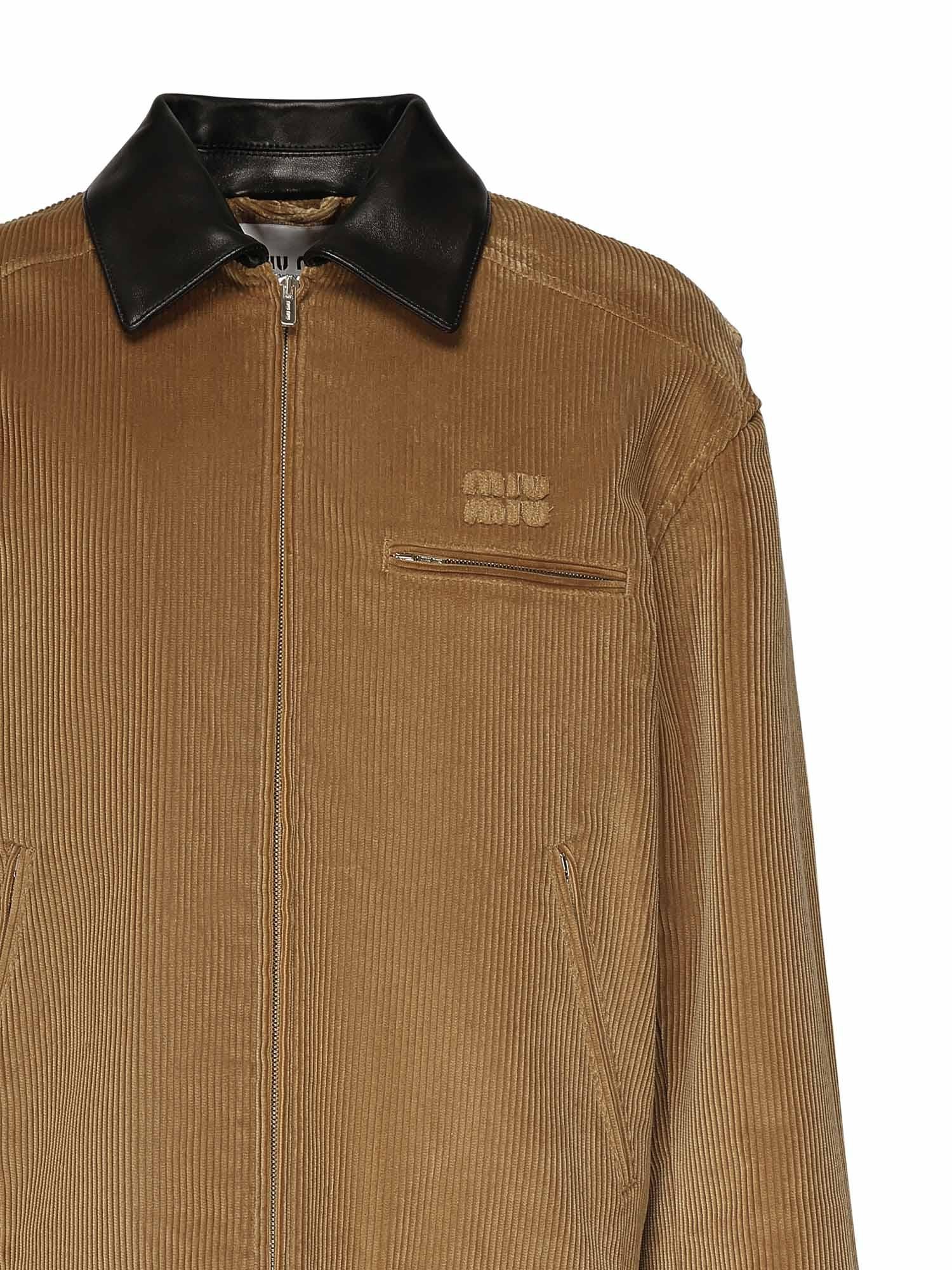 Blouson con logo<BR/> ML1336 1795F0346 MIU MIU 