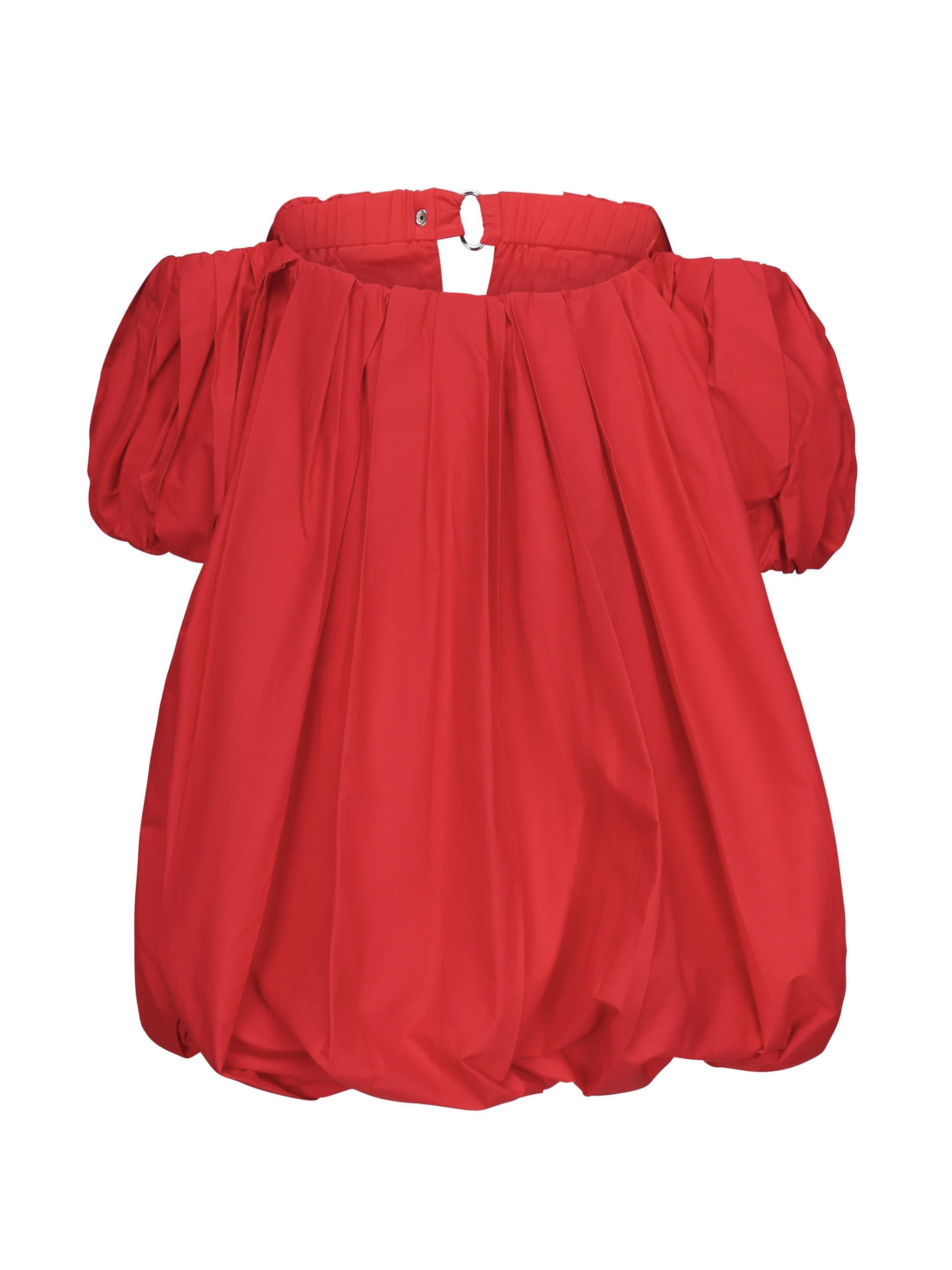 Mini abito a palloncino in popeline 105211 A2LDRA1 PINKO 