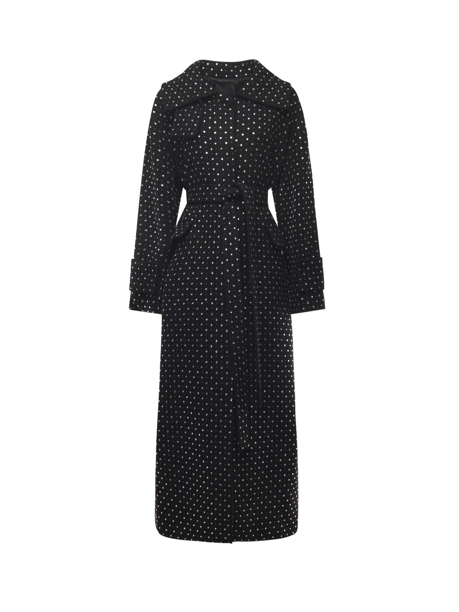 Trench con strass e borchie 106154 A30WZ99 PINKO 