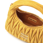 Borsa Wander in pelle scamosciata matelassé 5BC125 AB7OF0R55 MIU MIU 