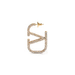 Orecchini Vlogo Signature in metallo e cristalli Swarovski® 7W2J0G04 YCWMH5 VALENTINO GARAVANI 