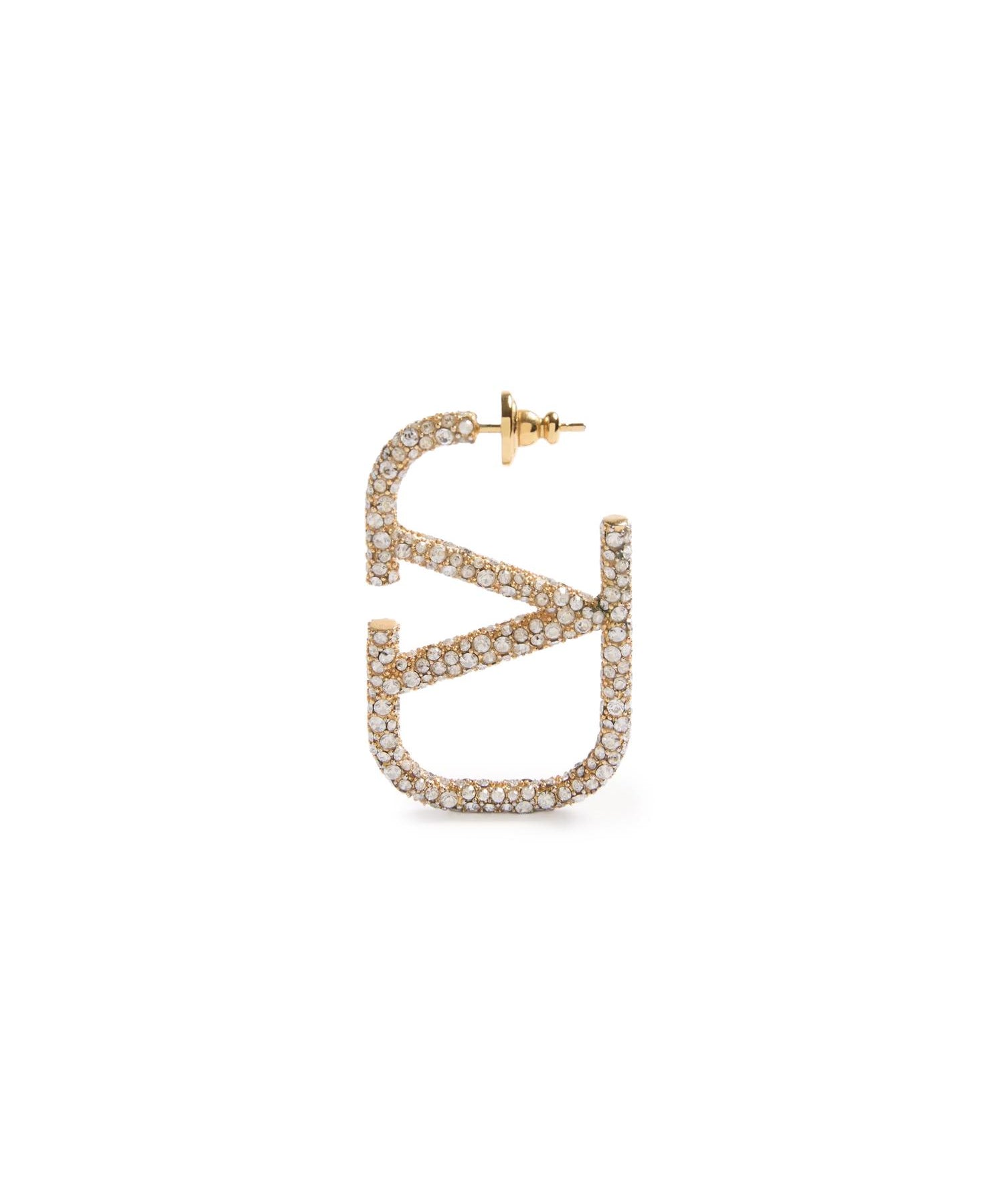 Orecchini Vlogo Signature in metallo e cristalli Swarovski® 7W2J0G04 YCWMH5 VALENTINO GARAVANI 