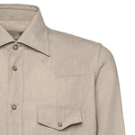 Camicia in lino M75CAMK02TES0I139 02NN ELEVENTY 