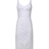 Abito corsetteria in tessuto tecnico e pizzo F63G9T GDCLQW0800 DOLCE & GABBANA 