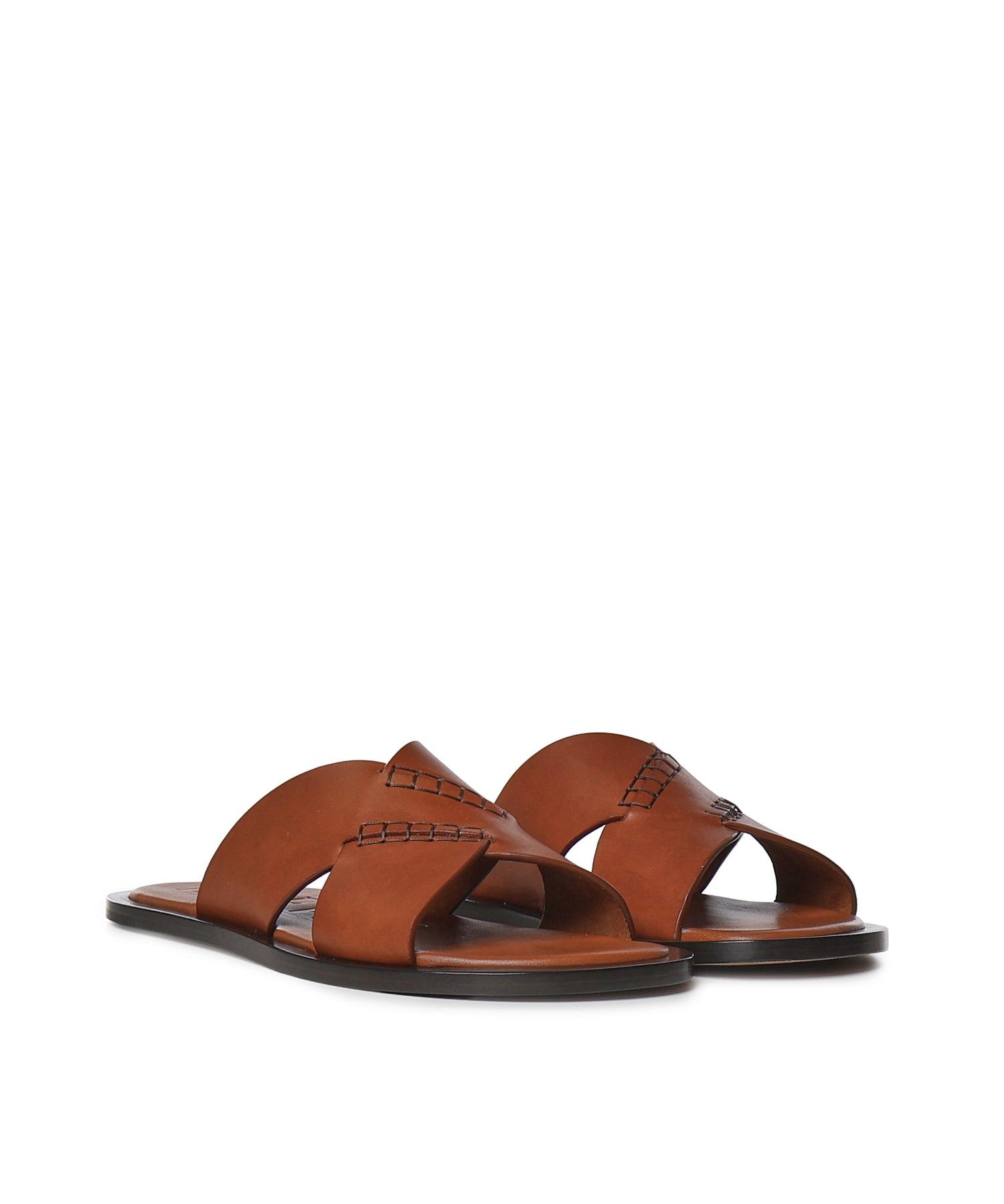 Slide Flex incrociate in pelle di vitello M616465X29 2530 LOEWE 