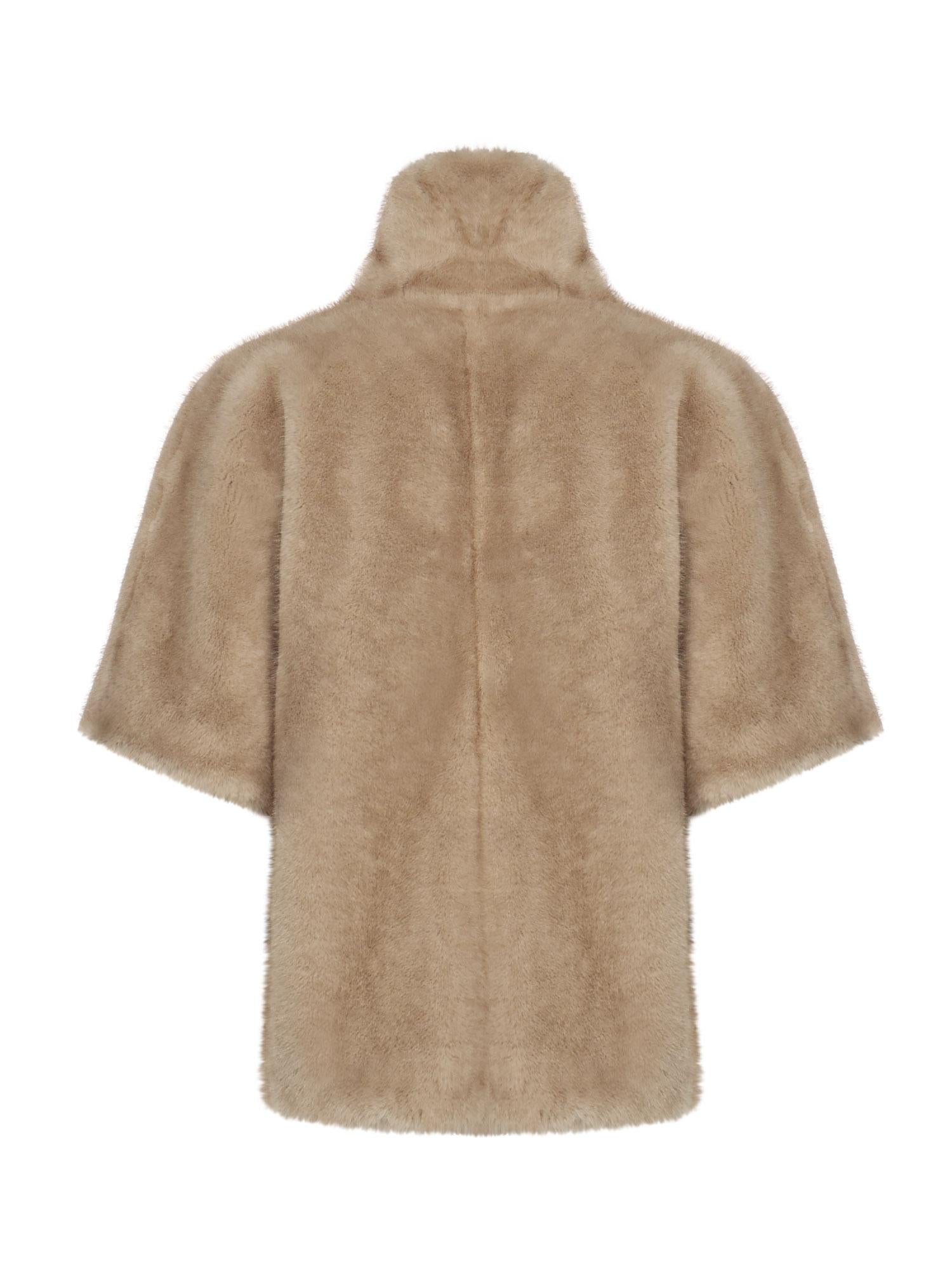 Cappa effetto pelliccia 103837 A2PIC60 PINKO 