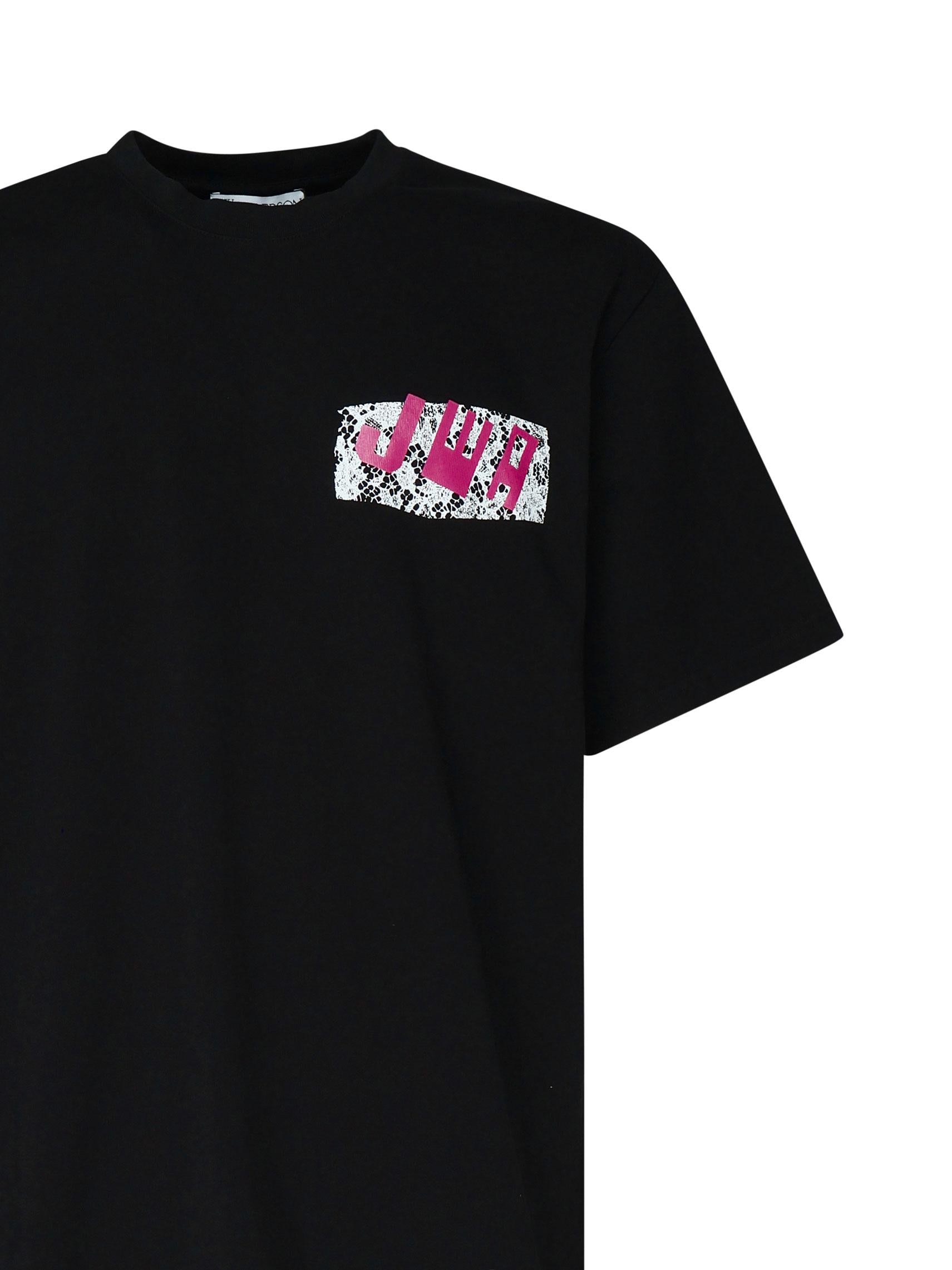 T-shirt con logo JWA effetto pizzo JT0272 PG1551999 JW ANDERSON 