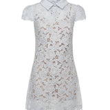 Miniabito in pizzo RS26171S BL SELF-PORTRAIT 